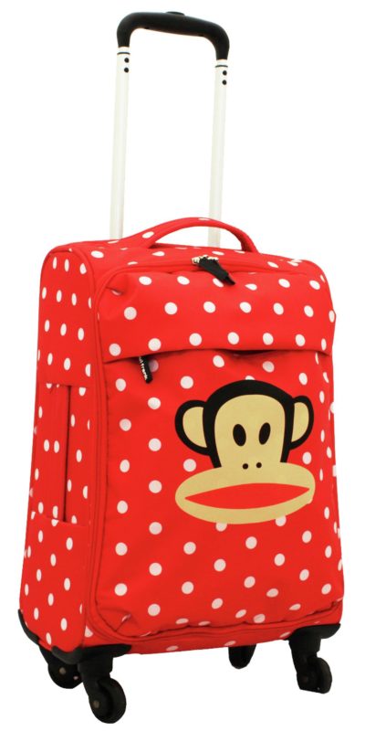Paul Frank - Julius Monkey Spot Small 4 Wheel Suitcase - Red